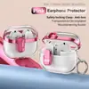 Hebilla de Cierre Galvanizada Simple Funda Protectora para Galaxy Buds3Pro Anticaída Adecuada para Auriculares Samsung Buds3 Carcasa Transparente