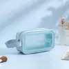 Bolsa de Cosméticos Seca e Molhada Separadas Camada Dupla Necessaire Grande Capacidade Impermeável Bolsa de Armazenamento para Cuidados com a Pele Multifuncional Portátil de Viagem
