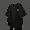 Conjunto Casual Masculino de Verão Novo Respirável Confortável Gola Redonda Versátil Simples Manga Curta Calça Reta Conjunto de Duas Peças