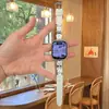 Pulseira de RelógioAdequada para Pulseira de Relógio Apple S12, Versátil e Única para iWatch S1098Se, Pulseira de Luxo Leve para Mulheres