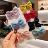 Pasador de pelo para niños coreano Pinza para el pelo de lazo rojo Pinza lateral para flequillo de bebé princesa Accesorio para el pelo de niña Pequeña Versátil Lindo