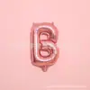 Versión fina de belleza imitación tema fiesta de día festivo boda arreglo traje de letras globo de película de aluminio letra color oro rosa de 16 pulgadas