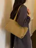 Bolsa tote de lona grossa de grande capacidade para aulas e deslocamento, 2026 verão casual versátil artística estudante bolsa de ombro