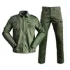 Conjunto de Uniforme Tático de Treinamento ao Ar Livre Masculino, Manga Longa, Múltiplos Bolsos, Roupa de Trabalho Durável, Traje Camuflado para Comércio Transfronteiriço