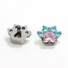 Pendientes de Botón con Patrón Floral Incrustado de Circonita de Aleación de Titanio para Mujer 2026 Nuevo Sentido de Alta Gama Sentido de Diseño de Nicho Pendiente Venta Cruzada Más Vendida