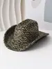 Chapéu Fedora Pequeno Estampa de Leopardo Transfronteiriço para Homens e Mulheres, Chapéu Jazz, Chapéu de Comércio Exterior, Estilo Primavera e Outono, Moda Personalizada, Chapéu de Palco Cosplay
