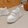 Zapatos de Plataforma Ligeros de Suela Gruesa 2026 Otoño Nuevo Estilo Para Personas Bajas Que Buscan Verse Más Altas Velcro Cuero Genuino Tejidos Zapatos Casuales