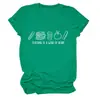 Ensino é um trabalho Amazon eBay site independente casual confortável versátil camiseta feminina gola redonda manga curta