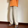 Pantalones Lisos de Tela Fluida para Hombre, Estilo Delgado de Primavera y Otoño, Pantalones de Pierna Ancha Rectos Holgados de Moda, Pantalones Largos Casuales Deportivos para Pareja