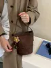 2026 Nuevo Bolso Cubo Color Macarrón para Mujer, Bolso de Hombro Simple y Versátil, Bolso Cruzado de Gama Alta, Bolso de Mano de Lujo Ligero