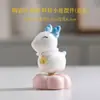 Estatueta de Veado em Cerâmica com Esmalte Seguro para Viagem, Ornamento Giratório Famoso na Internet, Gadget para Alívio de Estresse de Mesa Atacado
