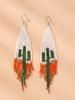 Cinco características, ojos, aretes, explosiones amazónicas, aretes de borla larga caliente transfronterizos europeos y americanos, aretes bohemios