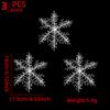 Amazon 2026 Pequenos Flocos de Neve Plásticos Tridimensionais Decorações de Janela de Natal Pingentes de Floco de Neve para Decoração de Natal