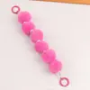 Nueva Cadena Colgante de Pompón Colorido de Peluche Funda de Teléfono Decoración Creativa Anillo de Resorte Pintado Accesorio Decoración de Bolso para Mujer