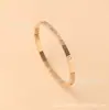 Pulsera de Acero de Titanio de Diez Diamantes de Moda Transfronteriza para Mujer, Pulsera de Acero Inoxidable Totalmente Incrustada, Joyería al por Mayor con Incrustaciones Completas de Diamantes