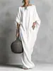 2026 estación independiente transfronteriza Amazon europea y americana primavera/verano moda casual imitación algodón lino murciélago holgado vestido