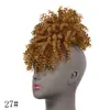Pelucas Europeas y Americanas al por Mayor de Fábrica para Mujeres, Nuevas Extensiones de Cabello Europeas y Americanas Esponjosas y Voluminosas con Flequillo, Extensiones de Cabello Afro Pequeño Rizado