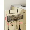 Estante de almacenamiento para cocina, especiero multicapa para puertas de gabinetes, caja de almacenamiento para montaje en pared para cebollas, jengibre y ajo, canasta pequeña colgante sin perforación