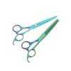 Fabricante Tijeras de Barbería al por Mayor 6 pulgadas Verde Electroplateado Set de Peluquería Tijeras para Cortar el Cabello Tijeras de Peluquería