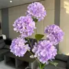 Flor de Hortensia de Caramelo de 5 Cabezas, Rama Única Estilo Coreano, Flor Artificial de Boda, Decoración de Flores Artificiales, Arreglo Floral, Diseño de Escena de Hotel