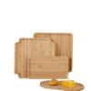 Prato Dividido de Bambu Criativo Prato Redondo para Frutas Animal Flor Prato para Lanches Nozes Estilo Mesa de Centro Bandeja para Casa