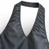 Bestseller Transfronterizo de AliExpress Primavera 2026 Nuevo Vestido Mini Plisado de Cuello Halter para Mujer 3067344