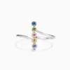 Anillo Geométrico Colorido Cao Shi Más Fácil de Combinar para el Viaje Diario de la Mujer Joyería Exquisita Anillo Redondo Casual Más Vendido