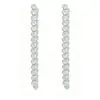 Aretes Largos con Borla Full Zirconia Brillante con Cobre Chapado en Oro y Agujas de Plata S925, Aretes de Estilo Único y Genial para Mujeres con un Toque de Alta Gama