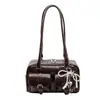 Bolsa de Ombro Retro para Mulheres 2025 Outono Nova Tendência com Múltiplos Bolsos e Acabamento de Luxo Bolsa de Nicho