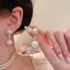 Pendientes Retro de Camelia Francesa con Perlas para Mujer, Gama Alta, Delicados y Versátiles, Pendientes de Celebridad, Nueva Joyería para Orejas 2025