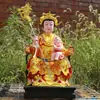 Nuevo Modelo de la Diosa del Hogar Infantil de las Tres Hermanas Diosas del Parto, Estatua de Buda de la Diosa Infantil de Resina Pintada