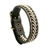 Joias para Exportação Europeia e Americana, Pulseiras de Couro Trançado Artesanais Vintage, Venda Direta do Fabricante, Pulseiras Modernas e Simples
