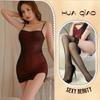 Lencería Sexy, Elegante, Ceñido a la Cadera, Favorecedor de la Figura, Color Sólido, Elástico, Vestido Ajustado, Camisón, Lencería Sexy, Puro Deseo