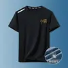 Camiseta de manga corta para hombre, de verano, para correr, transpirable, fitness, seda de hielo, ropa de secado rápido, camisetas deportivas finas para hombre, cuello redondo