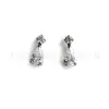 F136 Titanio Labio Uña Gota de Agua Incrustado Circonita Uña de Oreja Uña de Cartílago Oreja Transfronterizo G23 Aleación de Titanio Body Piercing Joyería Pendientes
