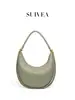Bolsa Hobo de Verão 2026 Formato Meia-Lua Estilo Influenciador Tendência Versátil Bolsa de Ombro/Axila Elegante Bolsa Transversal de Palha para Mulheres