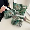Bolsa de Cosméticos de Flor Estilo Óleo, Bolso de Mano Simple Portátil, Bolso Casual para Teléfono Móvil al Caminar, Bolso de Mano, Estuche para Lápices de Alto Valor