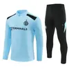 2627 uniformes de treino do Real Madrid para crianças e adultos, conjunto de uniforme de treino do Inter de Milão para outono e inverno, uniforme de treino do Lyon, uniforme de manga comprida do Real Madrid para crianças