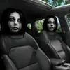 Comercio exterior personalizable divertido emoji impresión de coche funda para reposacabezas estilo universal divertido e interesante funda universal para reposacabezas venta al por mayor