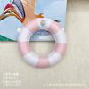 Anillo de Natación de Tortuga Mismo Tono Agitar Juguete para Jugar en el Agua Base Portavasos de Helado de Sandía Anillo de Natación Mini Inflable Decoración