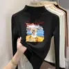 Top cálido de manga larga para niñas, con forro polar cepillado, colección otoño/invierno 2026, capa base versátil para niños mayores, camiseta elegante