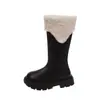 Botas para Niños Botas para Niñas Otoño 2026 Estilo Nuevo Botas Largas Estilo Coreano Estilo Británico Botas tipo Martin Botas Altas para Niñas Pequeñas