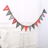 Guirnalda Estilo Coreano, Guirnalda Triangular de Navidad, Banderines, Guirnalda de Decoración Navideña, Guirnalda para Fondo de Escenario de Fiesta