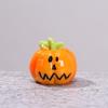 Nuevo llavero colgante con diseño de calabaza de Halloween, con luz fantasma, pequeños adornos, micropaisaje, accesorios de plantas