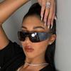 Gafas de Sol Europeas y Americanas Nuevas Y2K Estrella de Cinco Puntas de Una Pieza Sin Montura Futuristas Gafas de Sol Deportivas Transfronterizas para Mujer
