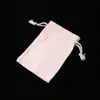 Bolsa de lona spot de fábrica bolsa com cordão para joias bolsa de presente bolsa de armazenamento de algodão branco para doces bolsa de lona atacado
