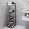 Estantería de Almacenamiento para Baño Jub de Pie para Esquina del Baño Estantería de Almacenamiento para Esquina del Inodoro del Hogar Cocina