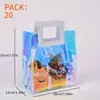 Sacola Tote de PVC a Laser Amazon para Presente Sacola de Lembrança para Crianças, Formatura, Aniversário, Sacola para Embalagem de Presente de Casamento