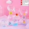 Popular en Douyin Decoraciones de Reloj de Arena Flotante de Dibujos Animados Marinos Calabaza Coche Creativo Pluma de Goteo de Aceite Inserto Juguete de Arena Movediza Líquida