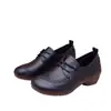 3992 Zapatos Planos con Suela de Gel para Mujer, Zapatos de Piel Suave de Fibra Super Suave, Zapatos Cómodos para Mujeres de Mediana Edad y Mayores, Nuevos Zapatos Planos para las Cuatro Estaciones
